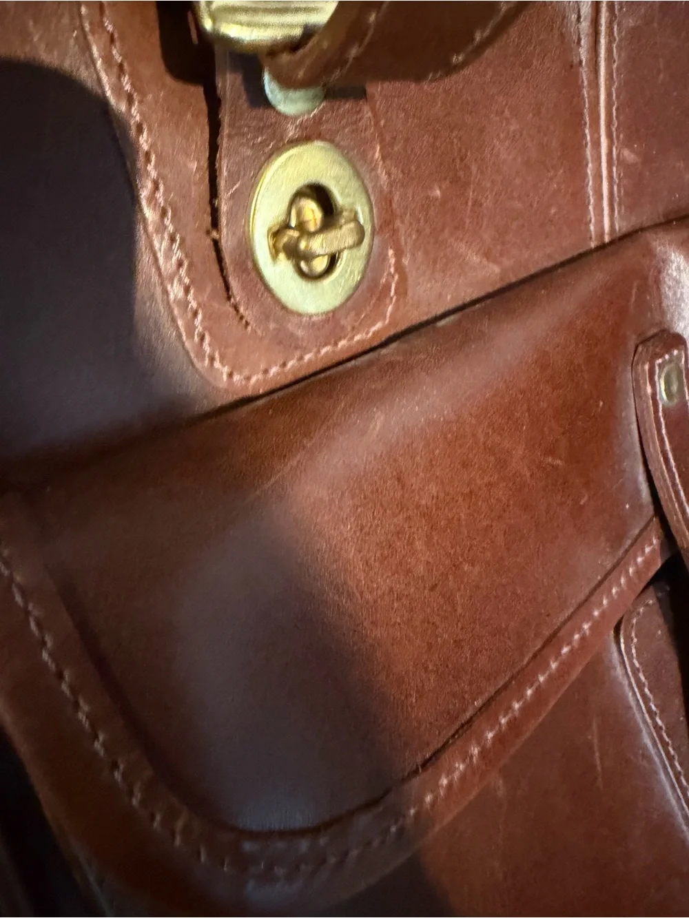JW Hulme Co. Brown Leather Men's Backpack with Brass Buckles